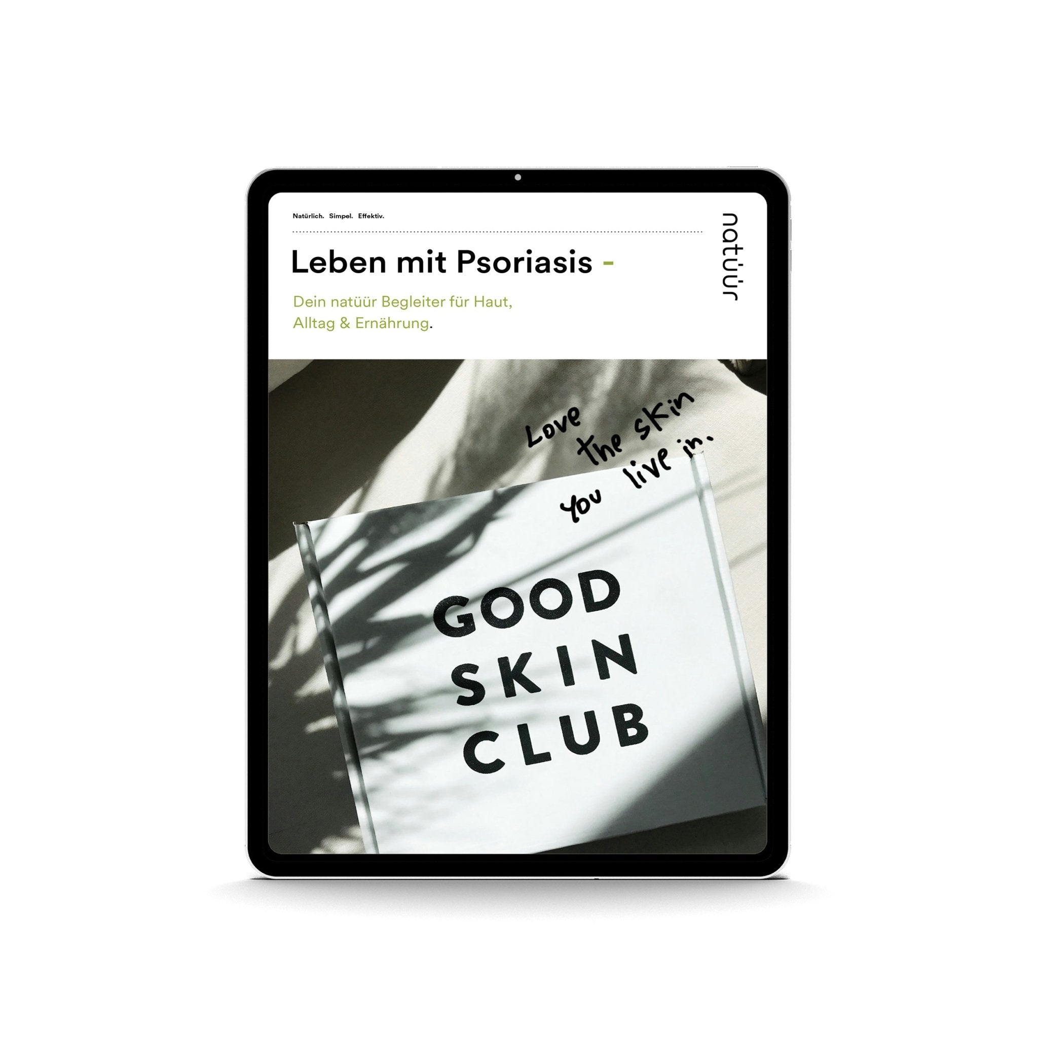 E-Book: Leben mit Psoriasis - Dein natüür Begleiter für Haut, Alltag & Ernährung