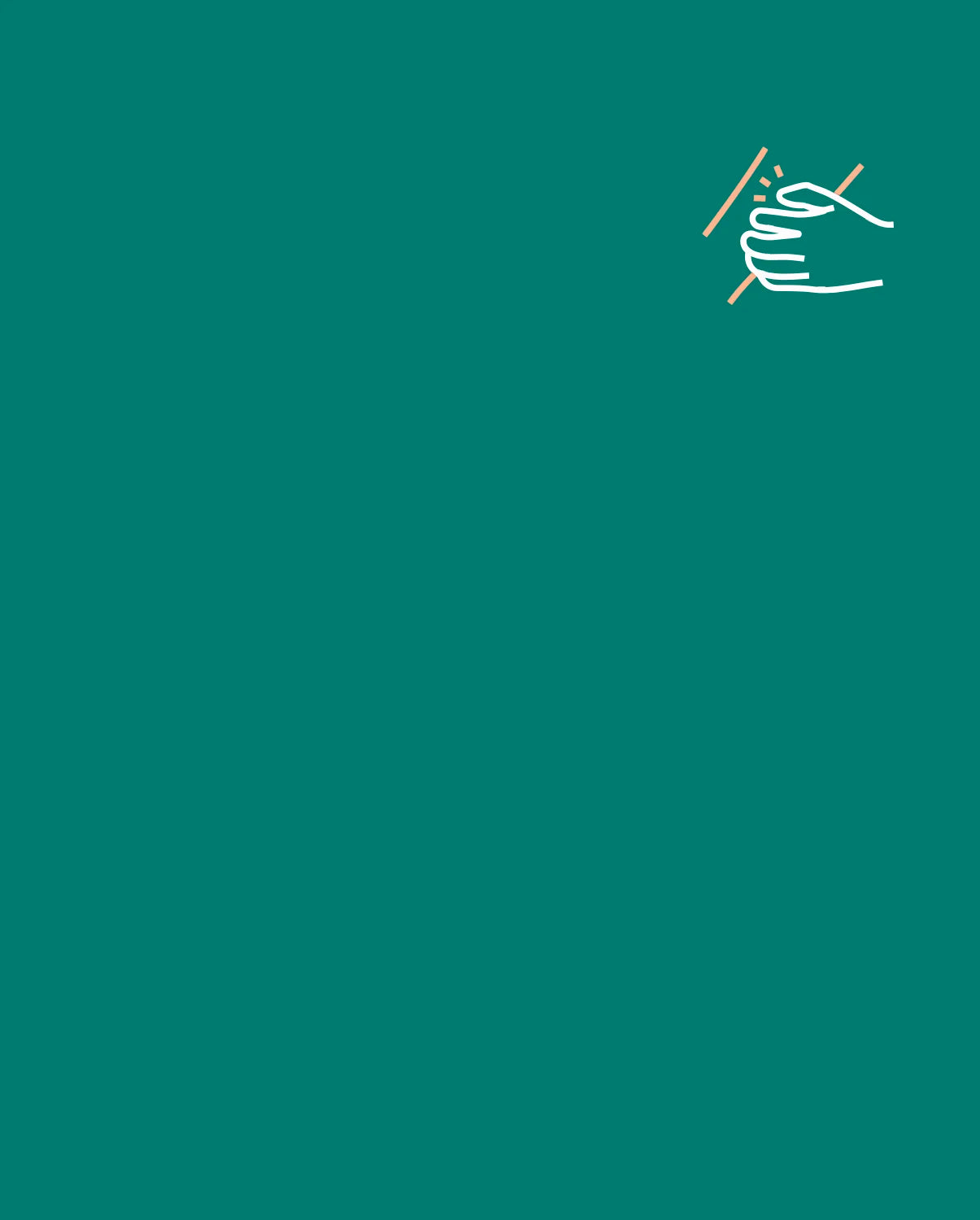 Auf azurgrünem Hintergrund ist ein Symbol abgebildet, welches den  juckreizlindernden und schuppenreduzierenden Effekt des Produkts symbolisieren soll.